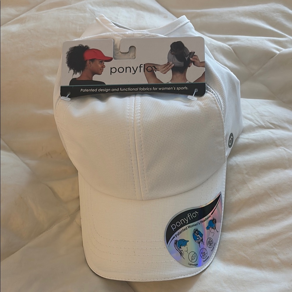 White ball cap